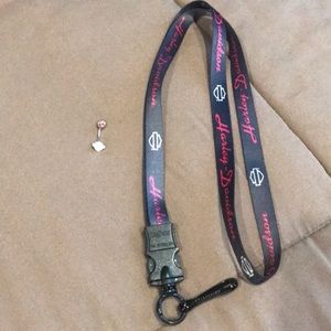 Harley-Davidson Bundle = lanyard/belly button ring